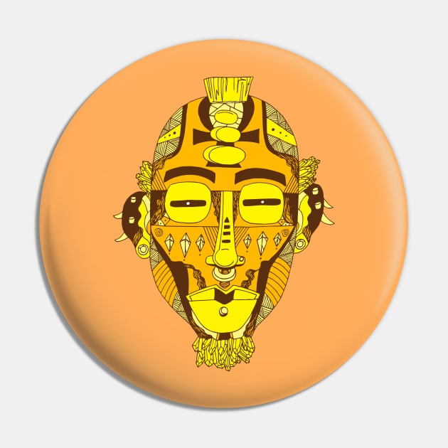 Solange African Mask 5 Pin by kenallouis