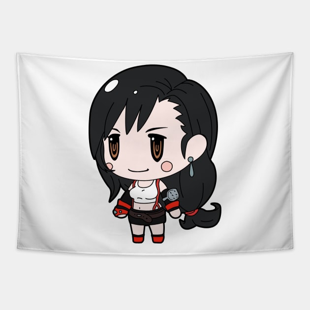 Cute Tifa Lockhart Tapestry by JamesCMarshall