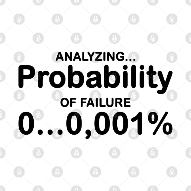 Analyzing peobability of failure... by Fashioned by You, Created by Me A.zed