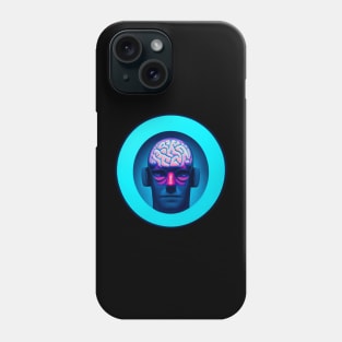 A brainiac - an android with his brain visible Phone Case