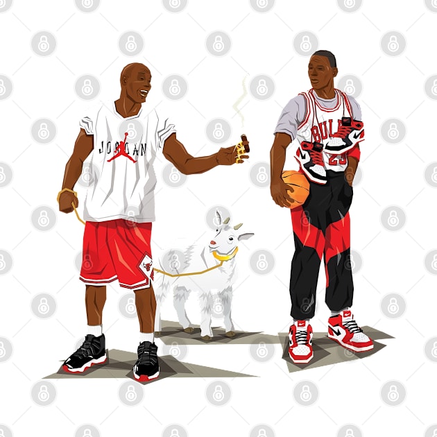 BASKETBALLART -  GOAT THE DAY by JORDAN-ART23