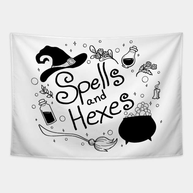 Spells and Hexes Tapestry by Redheadkls