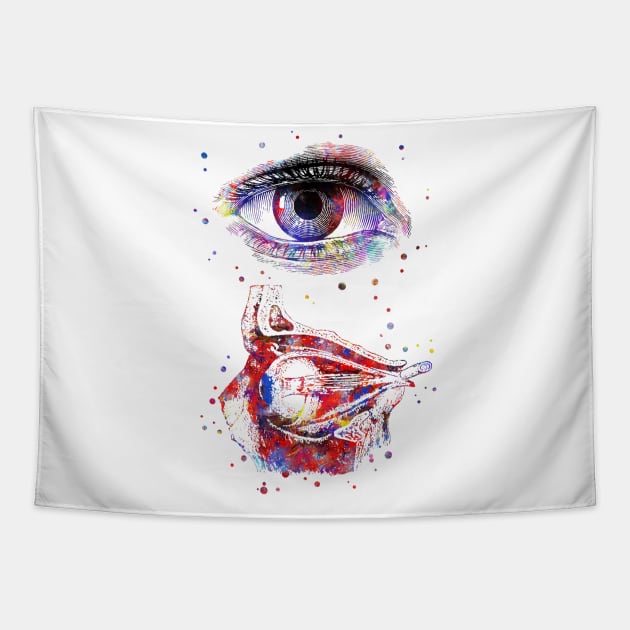 Human eye Tapestry by RosaliArt