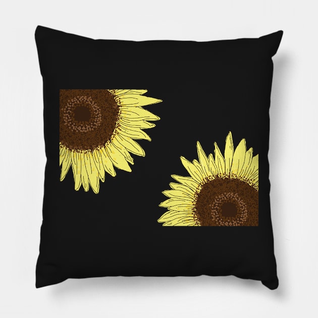 Sunflower Pattern Pillow by Richardsonh25