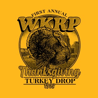 WKRP Turkey Drop 1978 Pencil Art T-Shirt