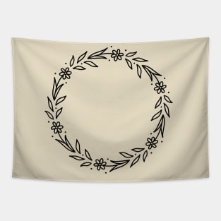 floral wreath Tapestry