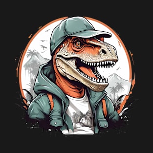 dino t-rex camping T-Shirt