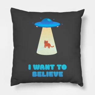 I want to believe - Cat come back home! Pillow