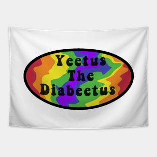 Yeetus the Diabeetus Retro Tapestry