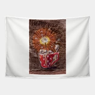 New Year Bengal Flame Tapestry