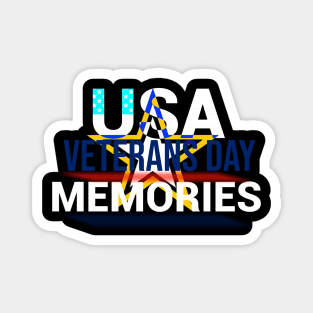 USA Veterans Day Design Magnet