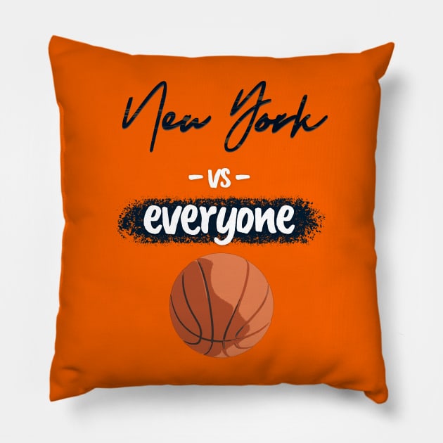 NY vs EVERYONE: Basketball Special Occasion Pillow by Angelic Gangster