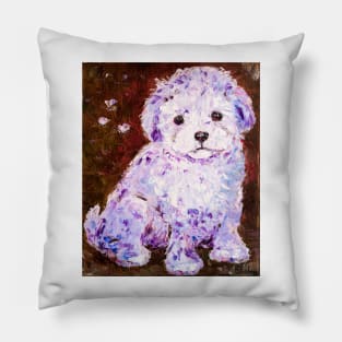 Cute Puppy. Bolognese Pillow