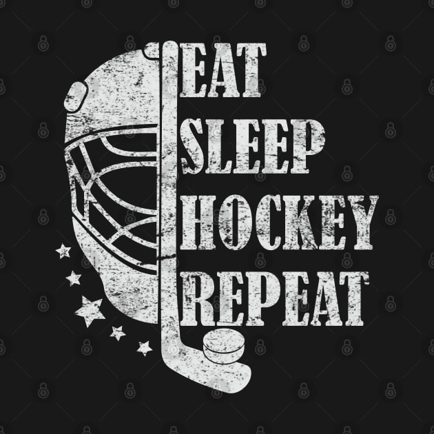 Eat Sleep Hockey Repeat by AbstractA