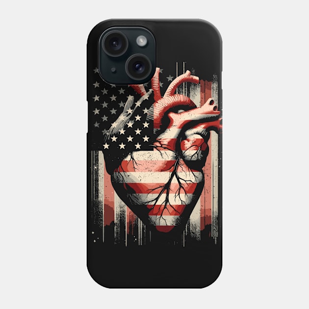 American Heart Phone Case by podtuts