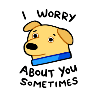 I worry about you sometimes. T-Shirt