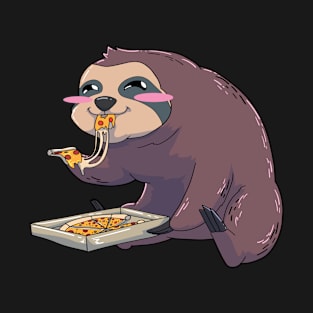 Sloth Pizza Kawaii T-Shirt