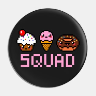 Cute squad pixel art Pin