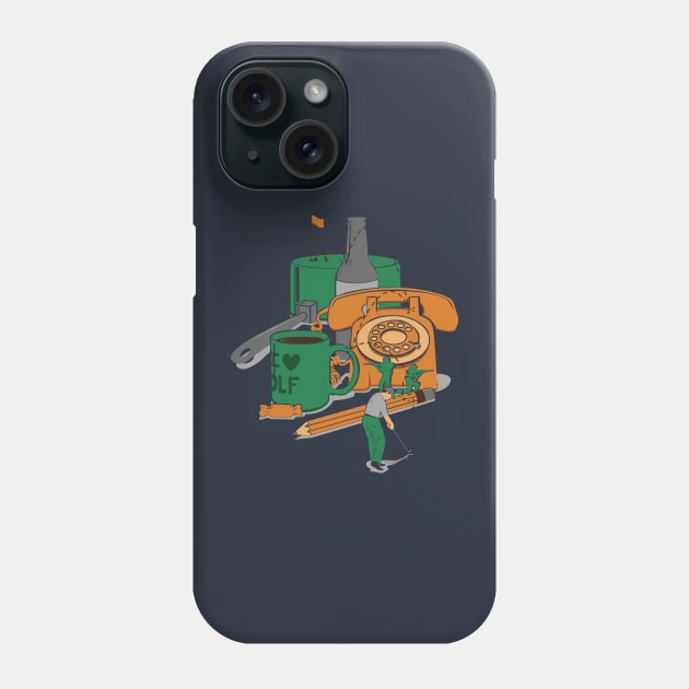 Mini Golf Phone Case by WanderingBert