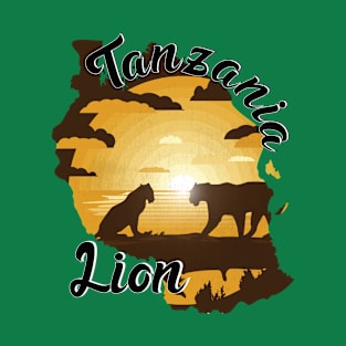 Lions Family in Tanzania Safari T-Shirt