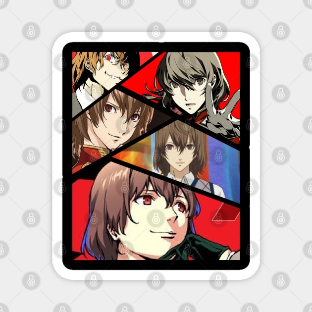 goro akechi persona 5 Magnet by Sparkledoom