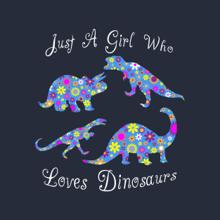 Dinosaur Lover Design For Girls - Cute Gift Ideas T-Shirt