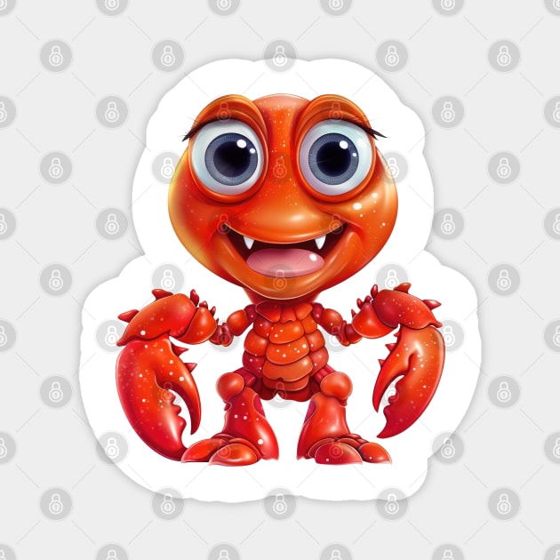 Baby Lobster Magnet by Chromatic Fusion Studio