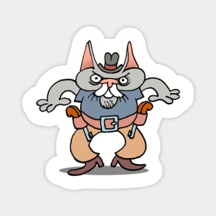 cowboy cat Magnet