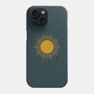 Solar. Gold sun fashion design Phone Case