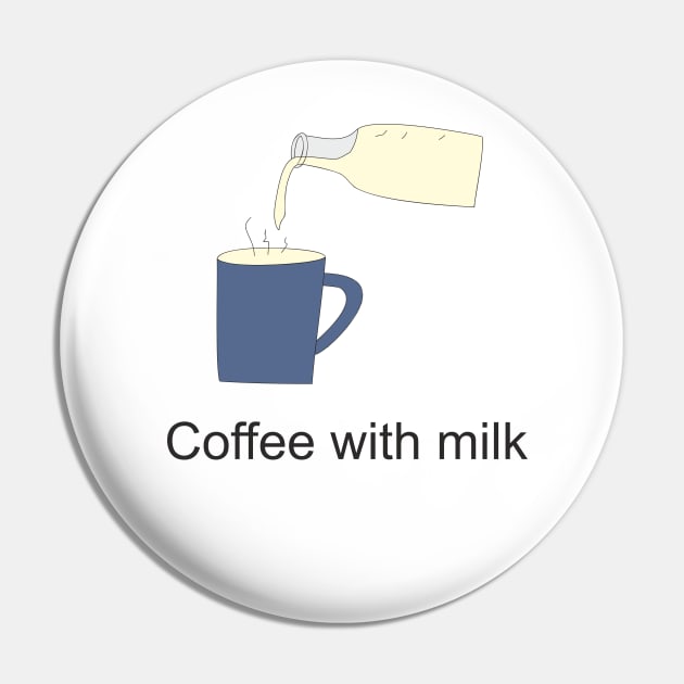 Coffee with milk Pin by Alekvik