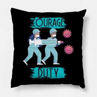 Courage and Duty Pillow