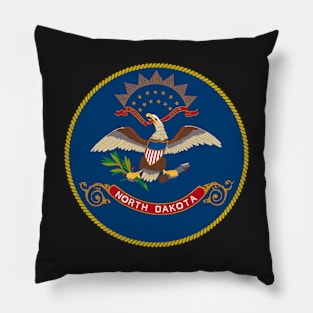 North Dakota Coat of Arms Pillow