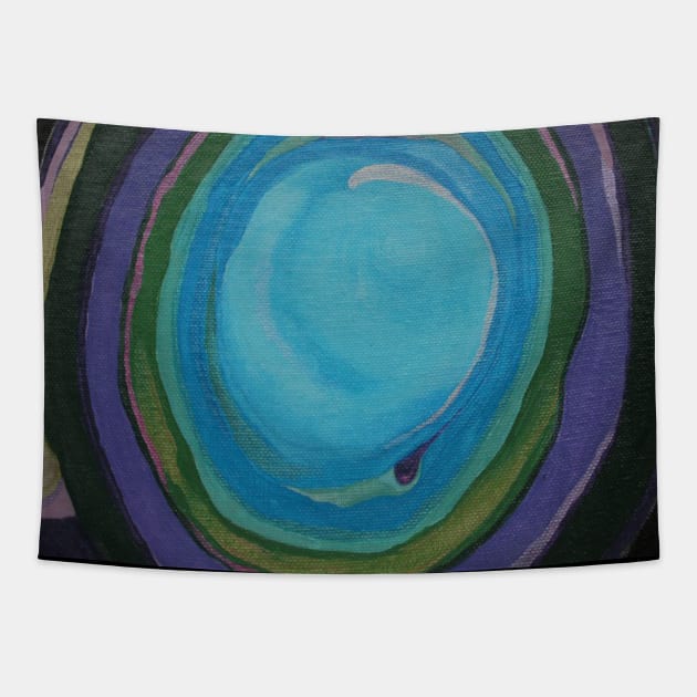 Blue Corona Tapestry by NEllis