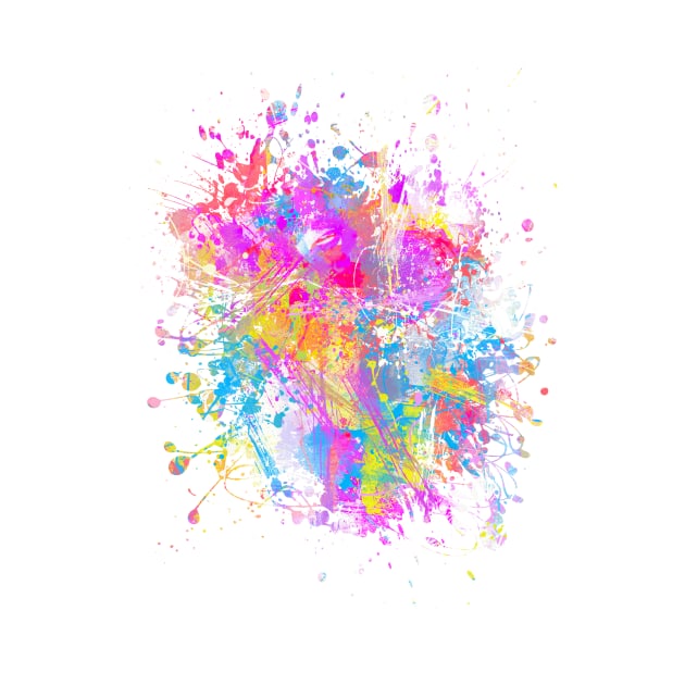 Abstract Vibrant Multicolor Brush Strokes and Splatters 9 by Cato99