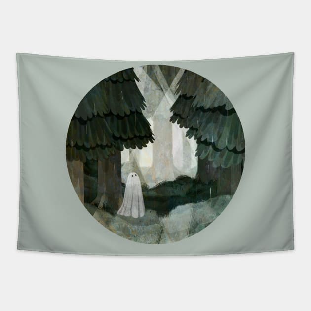 Haunted Pine Forest Tapestry by KatherineBlowerDesigns