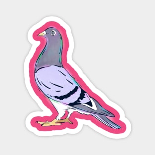 Christmas Pigeon Magnet