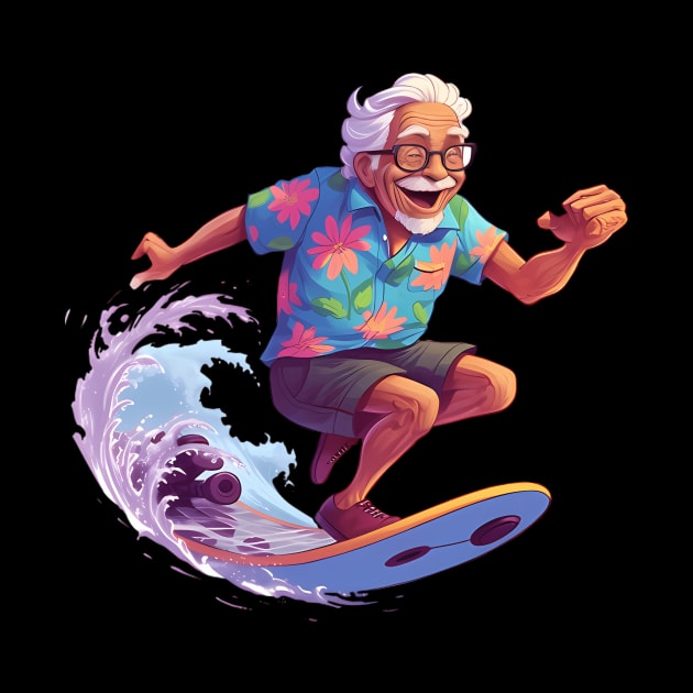 ny Grandpa Surfing 4 by klei-nhanss