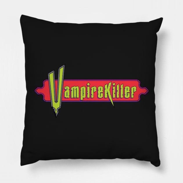 Vampire Killer Pillow by elblackbat