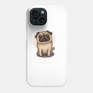 Cute Pug Drawing Phone Case