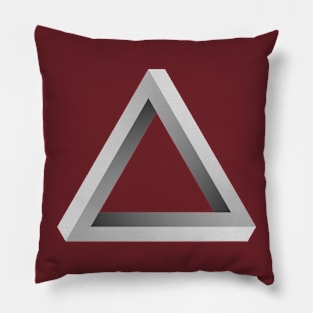 Monochrome Penrose/Impossible Triangle Pillow