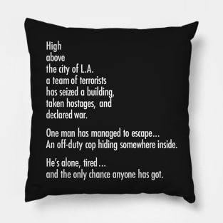 Die Hard Tagline (Long) Pillow