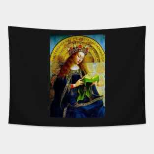 Our Lady Queen of Heaven Catholic Virgin Mary Crowning Virgen Maria 101 Tapestry