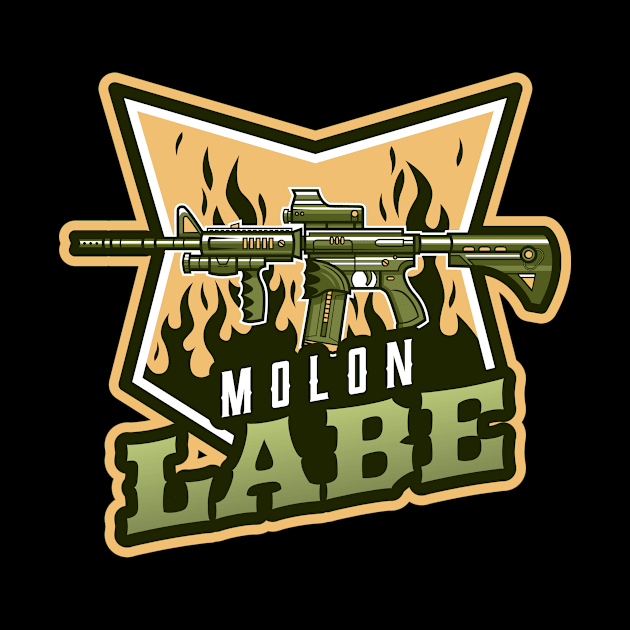 Rifle | Molon Labe by Mega Tee Store