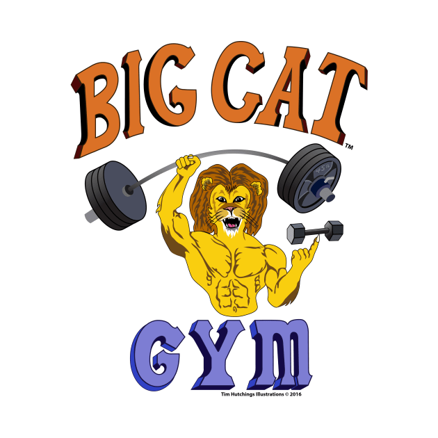 Big Cat Lion Cartoony by BigCatGymSportswear