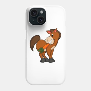 Horse with Carrot Phone Case