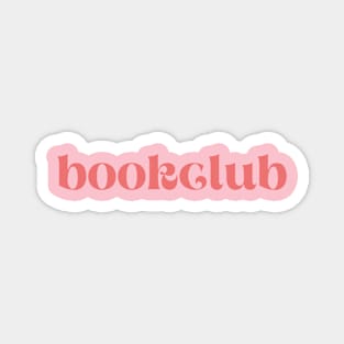 Bookclub Simple Red Design Magnet