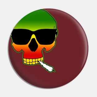 Ancient Rasta Shamen with sunglasses Pin