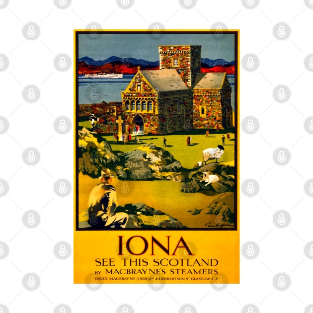 Vintage Travel - Iona Scotland by Culturio