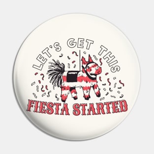 Let's Get This Fiesta Started // Funny Vintage Pinata Pin