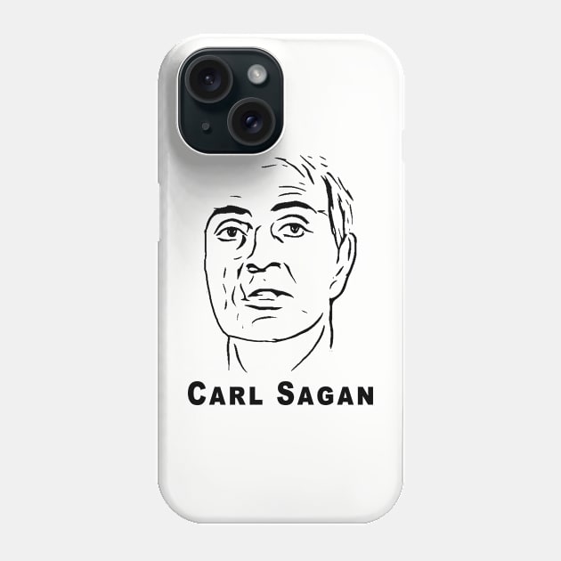 Carl Sagan Phone Case by RockettGraph1cs
